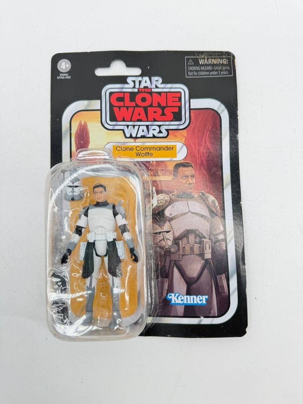 Star Wars Clone Commander Wolffe Kenner Figure Carded Custom Display